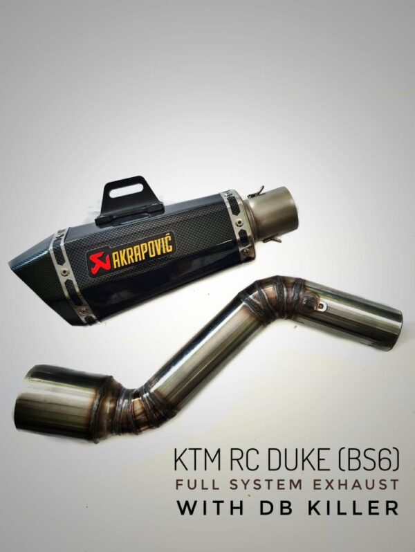 KTM RC Duke (BS6) Full System Exhaust With DB Killer