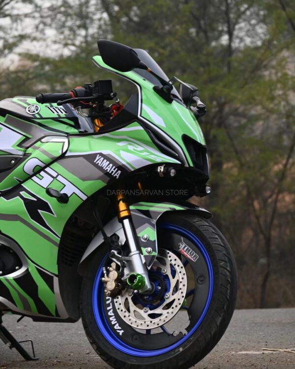 Custom Decal Green GTR For R15M Full Bike Stickering Kit