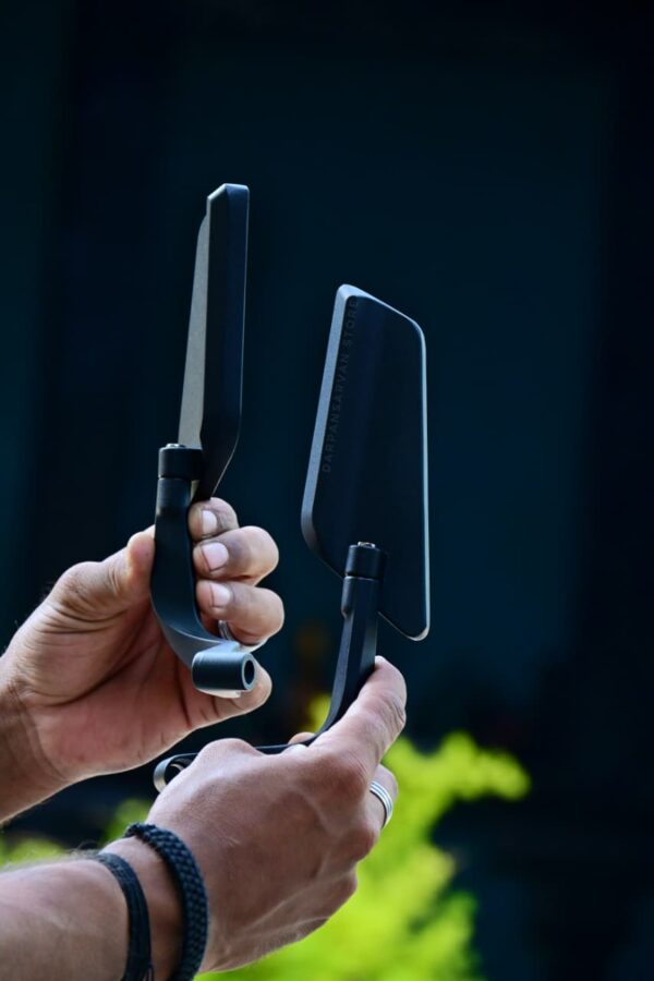 Foldable Rotating Mirror Naked Bikes Yoke Fit Universal