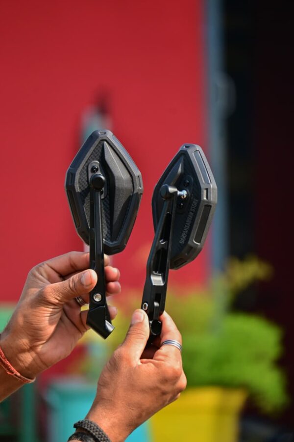 Hexa Universal Mirror Yoke Fit Carbon Finish