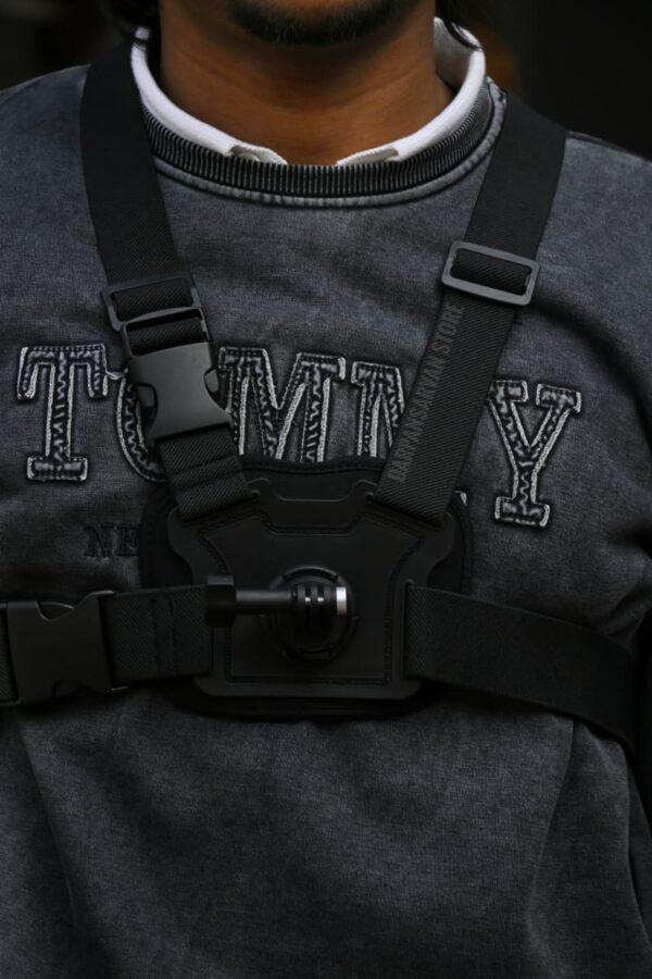 Action Camera Chest Back Mount Strips Easy Use