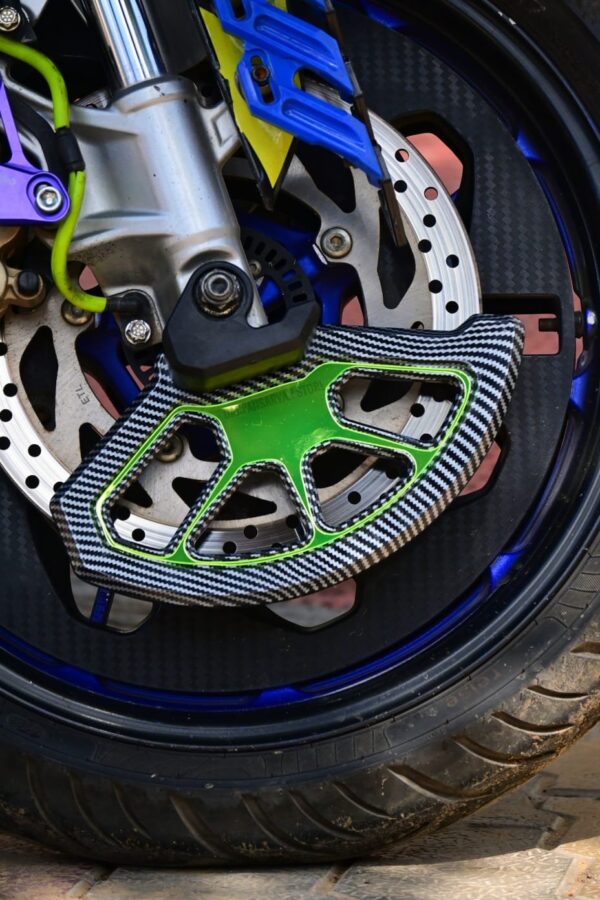 Disc Protect Cover Economy Carbon Finish Universal Fit For All Bikes