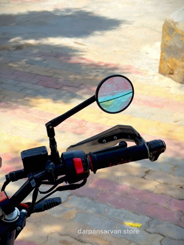 Round Mirror 2.0 New Gen Anti Glare Universal Fit For All Bikes