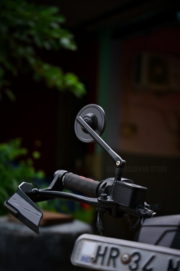 Round Mirror 2.0 New Gen Anti Glare Universal Fit For All Bikes