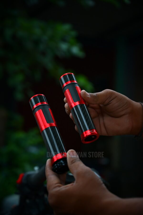 Racing Handgrip Carbon Edition Universal Fit For All Bikes