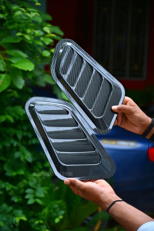 Universal Racing Hood Scoop Carbon Finish For All Car