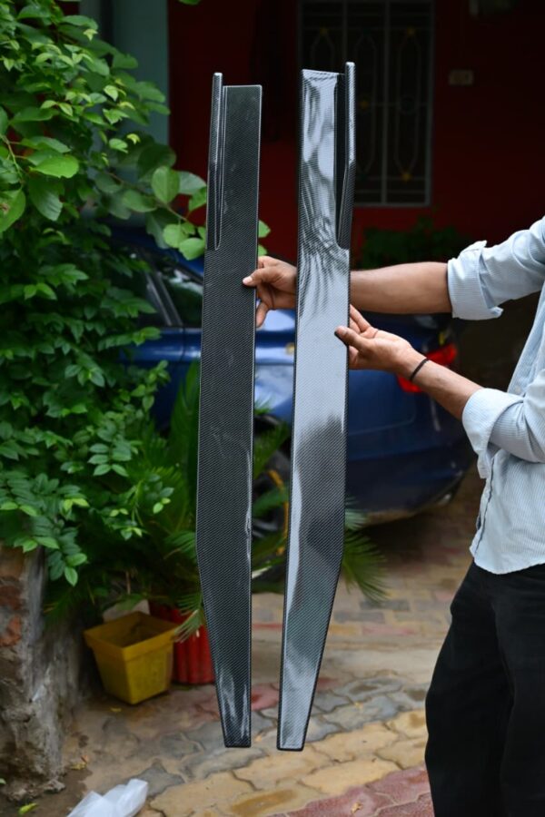 Racing Side Skirt Carbon Finish Universal Fit For All Car
