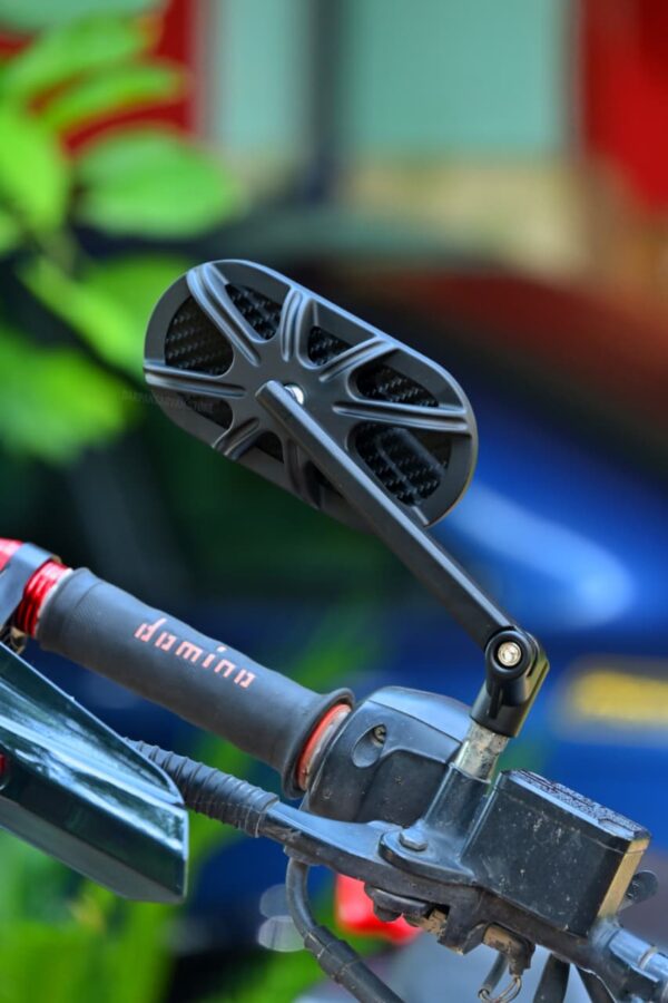 Carbon Finish Universal Mirror RM102 Yoke Fitting For All Naked Bikes