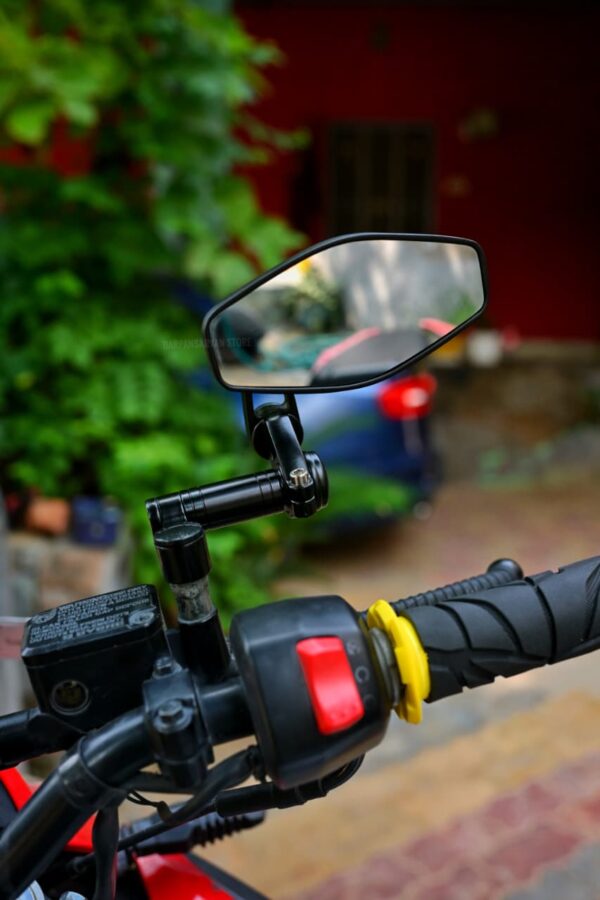 Rearview Mirror RM 107 Yoke Fitting Adjustable Universal Fit For Naked Bikes