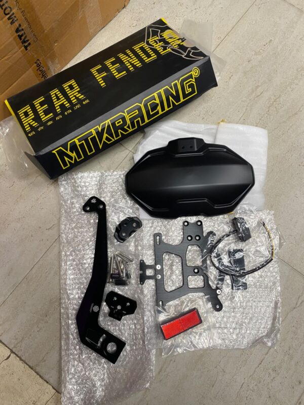 Racing Tyre Hugger Heavy Duty Rear Fender Mudguard With Number Plate Bracket
